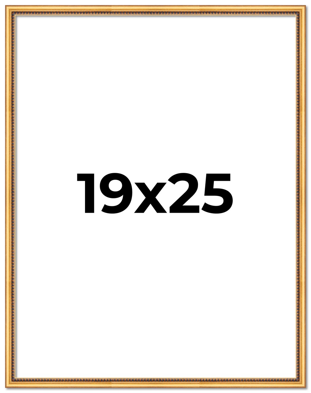 19x25 Classic Modern Gold Picture Frame - UV Acrylic, Foam Board Backing, Hanging Hardware